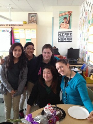 BDay Pic with Students